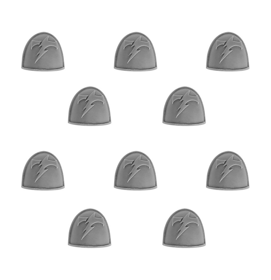 White Scars Mk IV Shoulder Pads